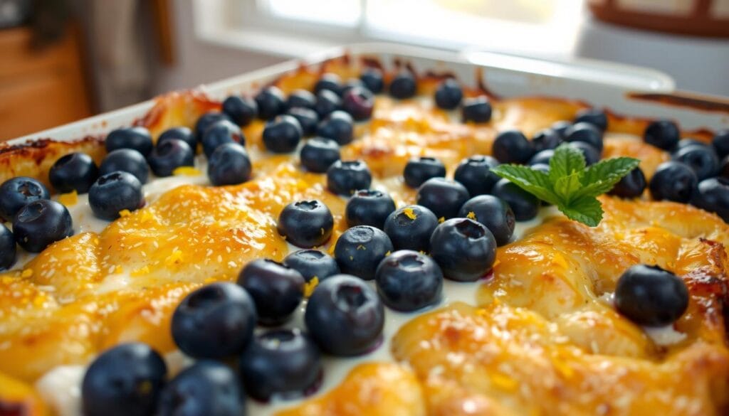 Baked Blueberry Lemon Cream Cheese French Toast Casserole Baked Blueberry Lemon Cream Cheese French Toast Casserole