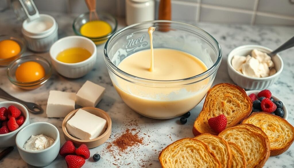 Cream Cheese French Toast Casserole Custard Preparation Cream Cheese French Toast Casserole Custard Preparation