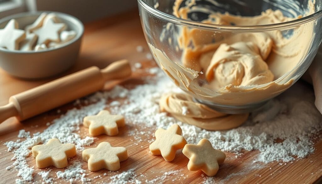 Cream Wafer Sandwich Cookies Dough Preparation Cream Wafer Sandwich Cookies Dough Preparation