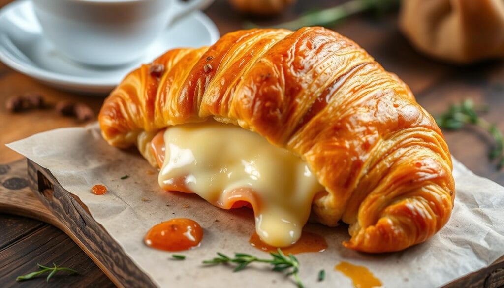 baked ham and cheese croissant baked ham and cheese croissant