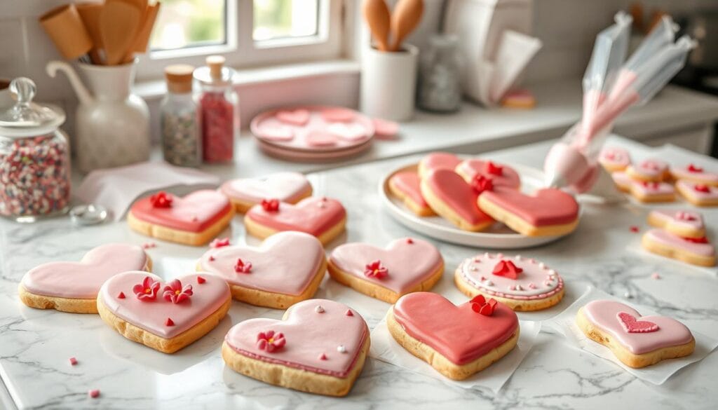 decorating valentine cookies decorating valentine cookies