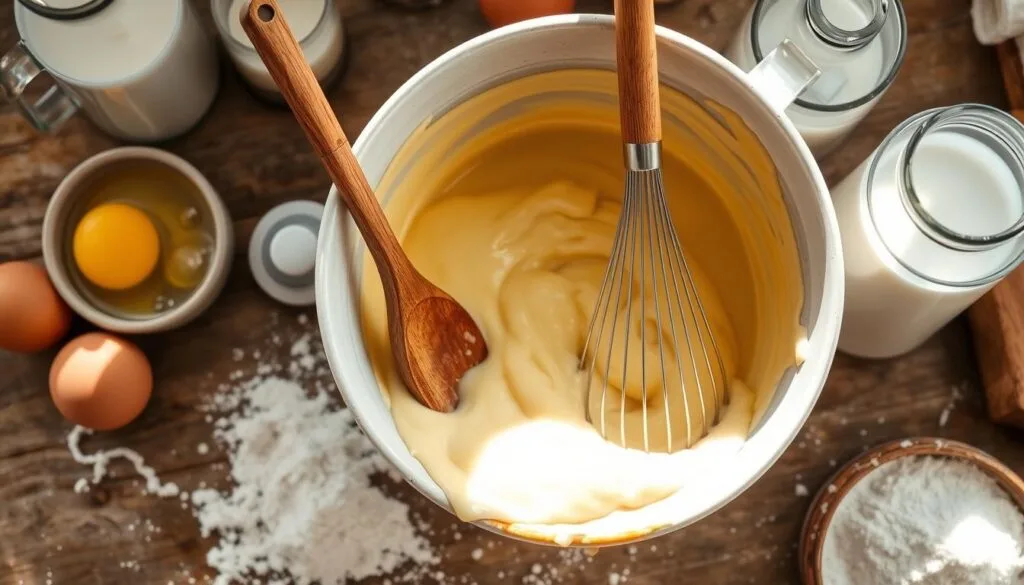 Funnel Cake Batter Preparation