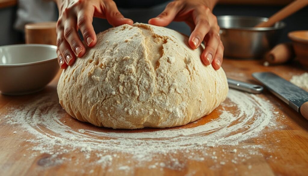 shaping bread