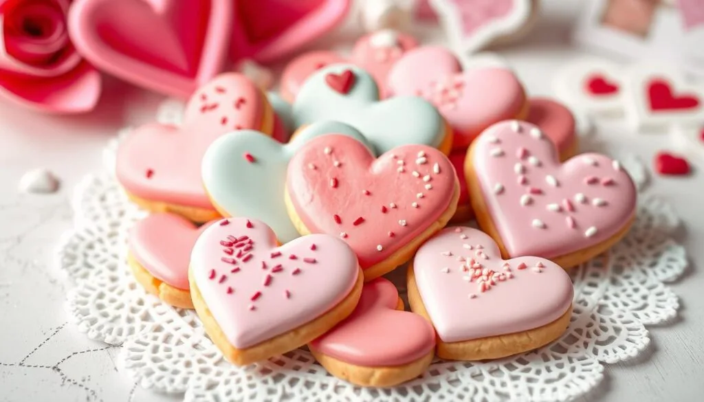 heart-shaped cookies heart-shaped cookies