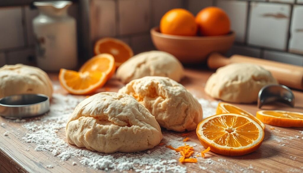orange scones shaping orange scones shaping