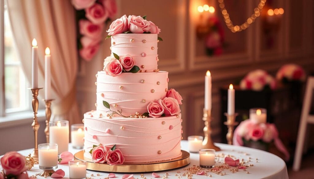 romantic rose-flavored pink champagne cake romantic rose-flavored pink champagne cake