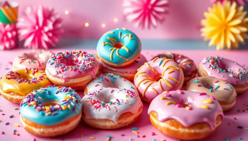 colorful donuts colorful donuts