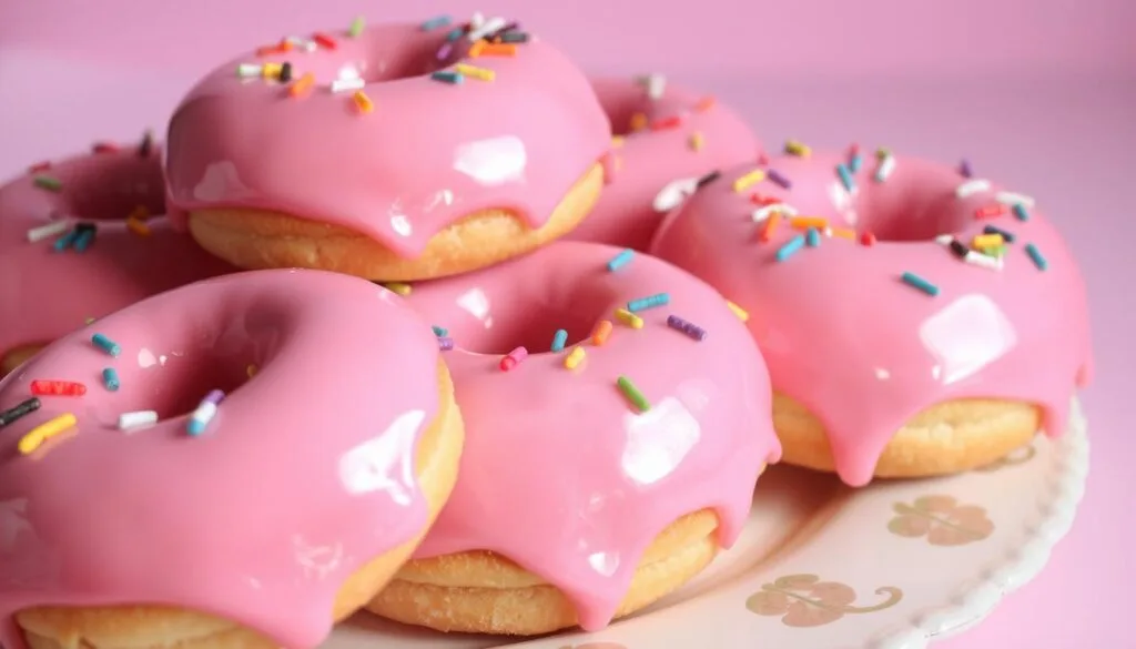 pink glaze donuts pink glaze donuts