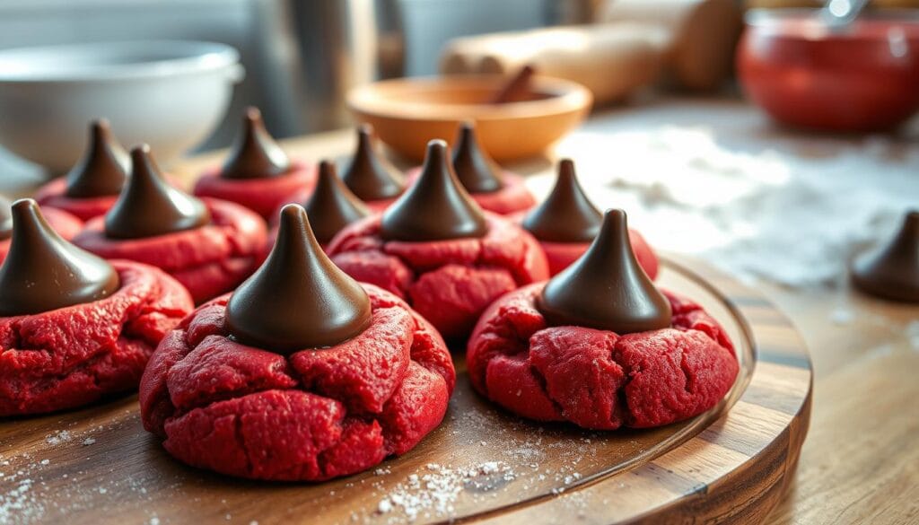 red velvet kiss cookies red velvet kiss cookies